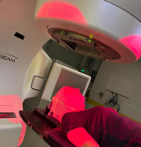 Undergoing radiotherapy